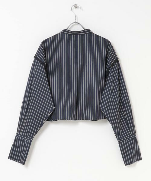 KBF / ケービーエフ シャツ・ブラウス | ヘムデザインクロップドシャツ | 詳細19