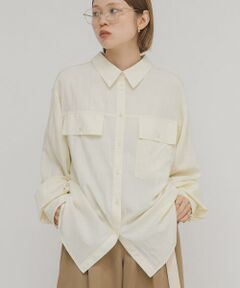 KBF / ケービーエフ シャツ・ブラウス | フラップデザインシャツ