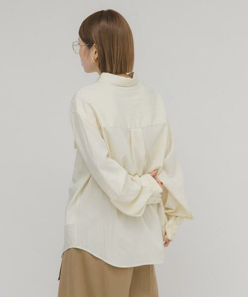 KBF / ケービーエフ シャツ・ブラウス | フラップデザインシャツ | 詳細4