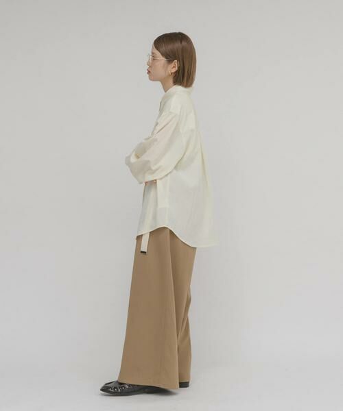 KBF / ケービーエフ シャツ・ブラウス | フラップデザインシャツ | 詳細6