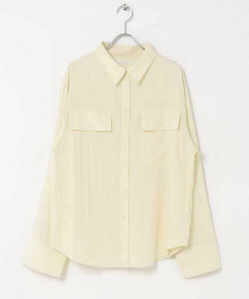 KBF / ケービーエフ シャツ・ブラウス | フラップデザインシャツ | 詳細7