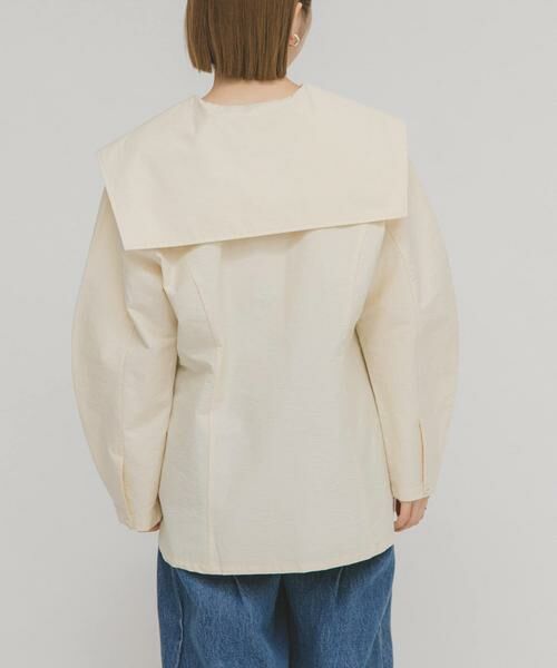 KBF / ケービーエフ シャツ・ブラウス | セーラーカラーシェイプブラウス | 詳細4