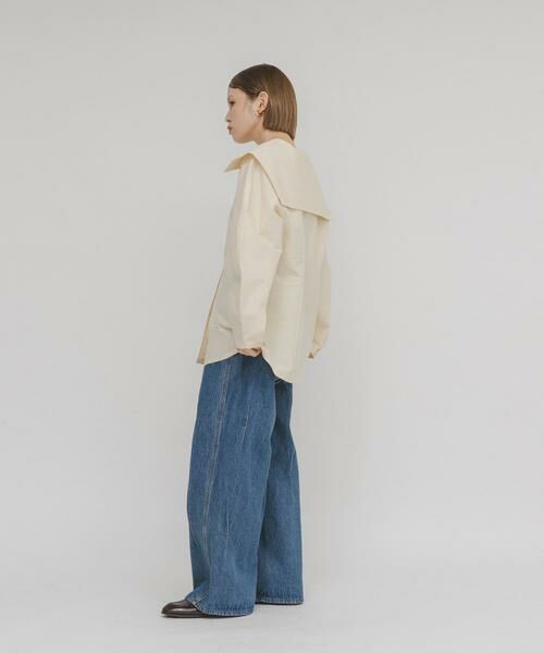 KBF / ケービーエフ シャツ・ブラウス | セーラーカラーシェイプブラウス | 詳細6