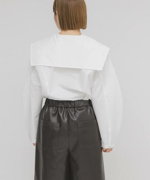 KBF / ケービーエフ シャツ・ブラウス | セーラーカラーシェイプブラウス | 詳細17