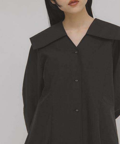 KBF / ケービーエフ シャツ・ブラウス | セーラーカラーシェイプブラウス | 詳細22