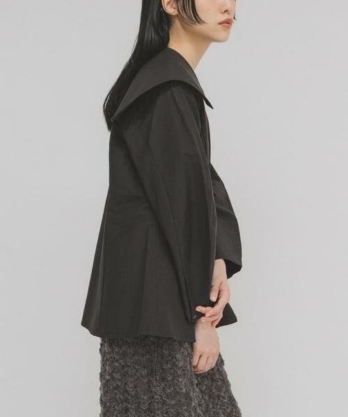 KBF / ケービーエフ シャツ・ブラウス | セーラーカラーシェイプブラウス | 詳細24