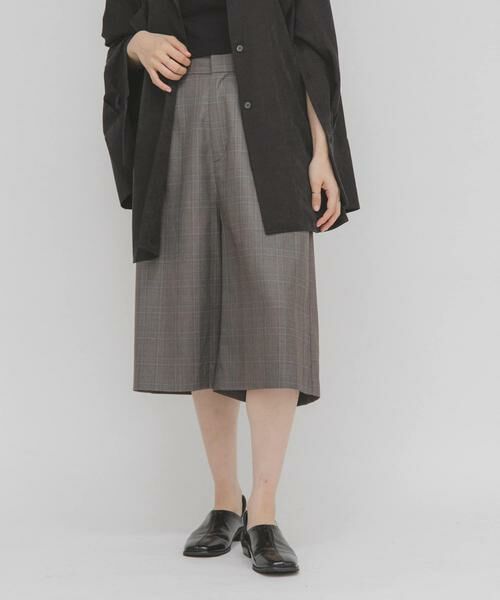 KBF / ケービーエフ ショート・ハーフ・半端丈パンツ | チェックハーフパンツ(ブラウン系その他)