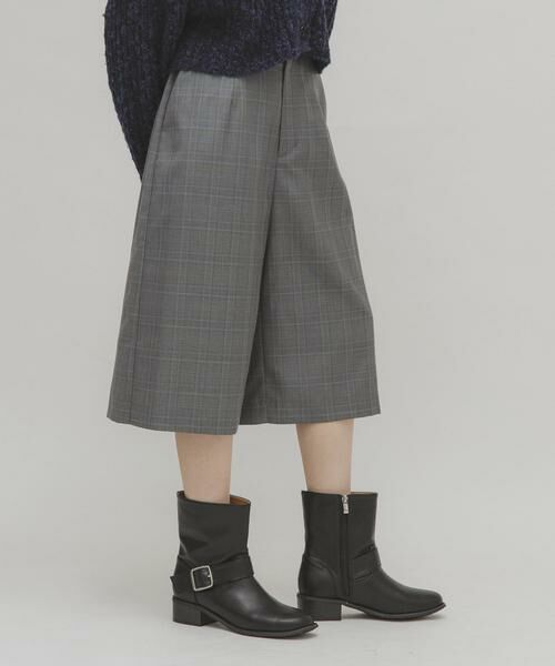 KBF / ケービーエフ ショート・ハーフ・半端丈パンツ | チェックハーフパンツ(グレー系その他)