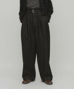 KBF / ケービーエフ デニムパンツ | ベルトSETタックデニム