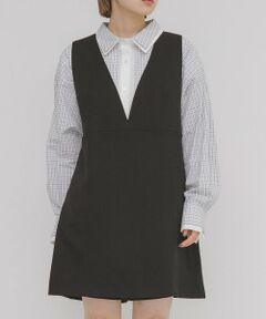 KBF / ケービーエフ ワンピース | Aラインミニジャンパースカート