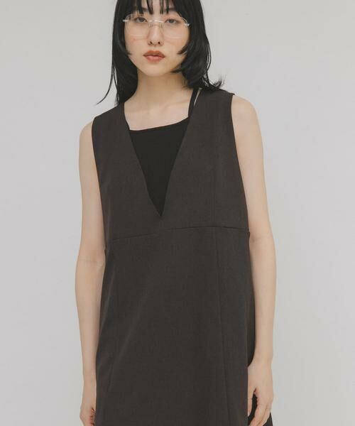 KBF / ケービーエフ ワンピース | Aラインミニジャンパースカート | 詳細3