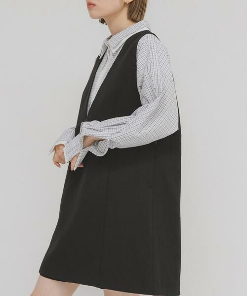 KBF / ケービーエフ ワンピース | Aラインミニジャンパースカート | 詳細14