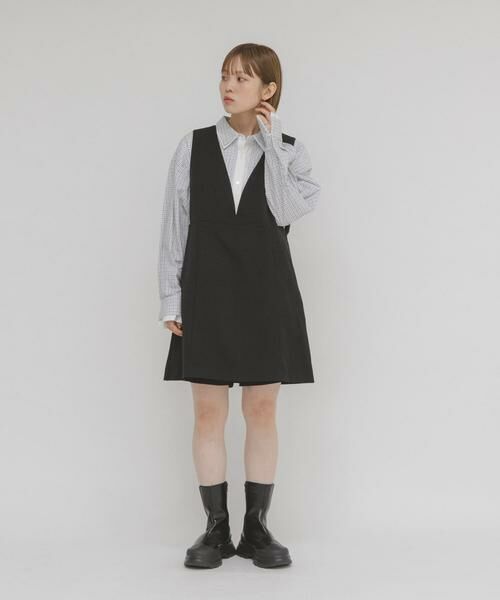 KBF / ケービーエフ ワンピース | Aラインミニジャンパースカート | 詳細16