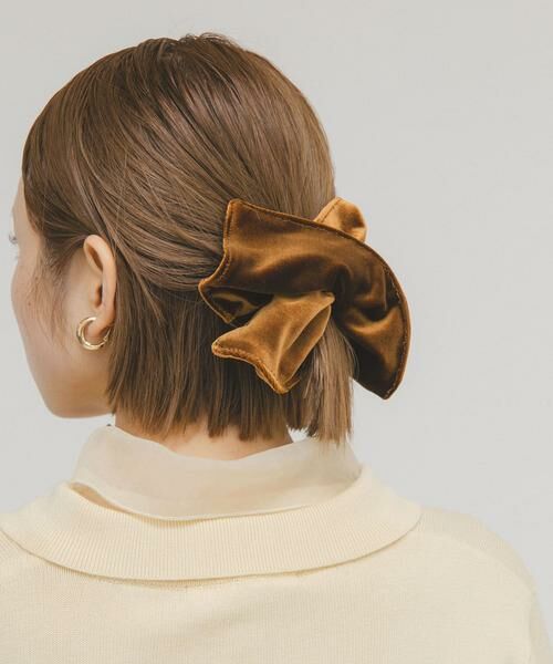 KBF / ケービーエフ ヘアゴム・シュシュ | スクエアベロアシュシュ | 詳細1