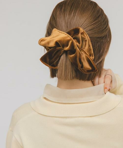 KBF / ケービーエフ ヘアゴム・シュシュ | スクエアベロアシュシュ | 詳細2