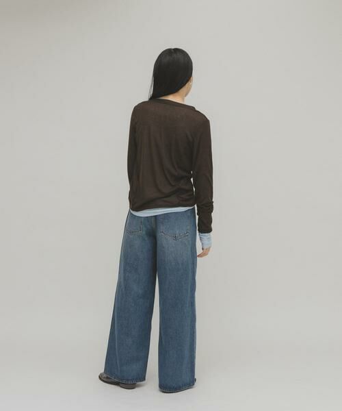 KBF / ケービーエフ Tシャツ | バイカラーレイヤードカットソー | 詳細7