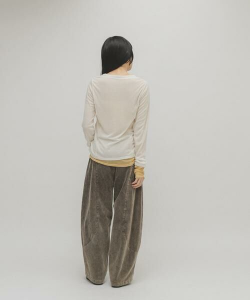 KBF / ケービーエフ Tシャツ | バイカラーレイヤードカットソー | 詳細21