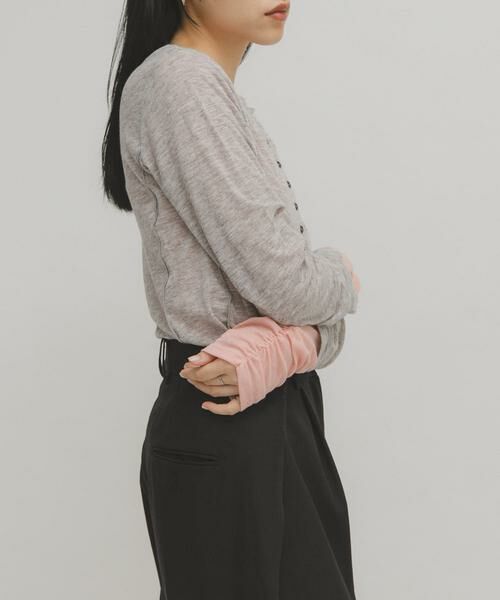 KBF / ケービーエフ Tシャツ | バイカラーレイヤードカットソー | 詳細26