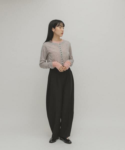 KBF / ケービーエフ Tシャツ | バイカラーレイヤードカットソー | 詳細29