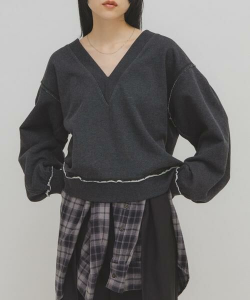 KBF / ケービーエフ Tシャツ | 2WAYルーズスウェット | 詳細2