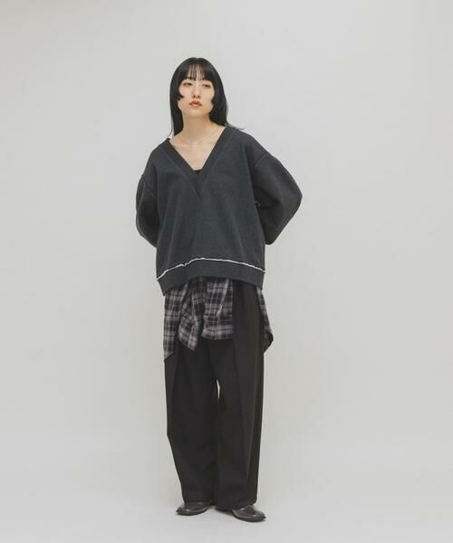 KBF / ケービーエフ Tシャツ | 2WAYルーズスウェット | 詳細5