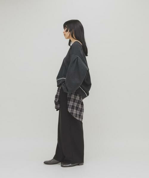 KBF / ケービーエフ Tシャツ | 2WAYルーズスウェット | 詳細6