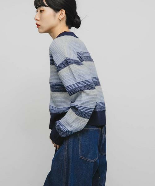 KBF / ケービーエフ カーディガン・ボレロ | グラデーションボーダーカーディガン | 詳細12