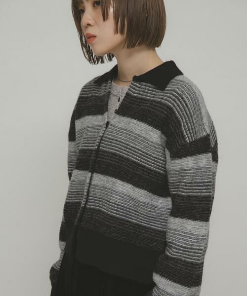 KBF / ケービーエフ カーディガン・ボレロ | グラデーションボーダーカーディガン | 詳細17