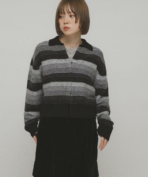 KBF / ケービーエフ カーディガン・ボレロ | グラデーションボーダーカーディガン | 詳細18