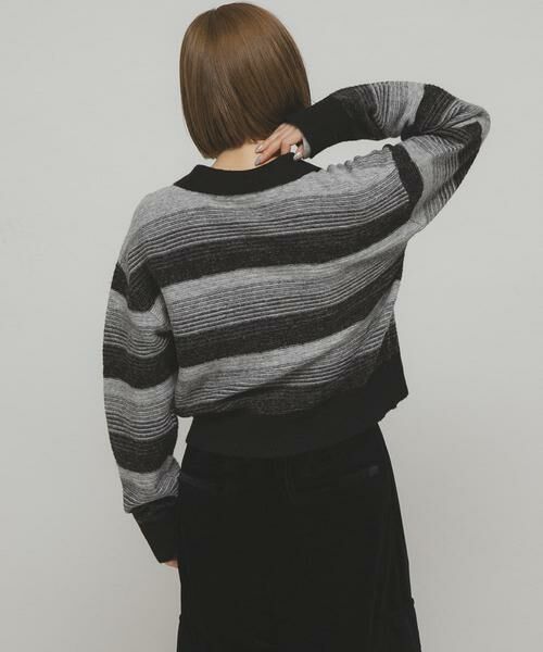 KBF / ケービーエフ カーディガン・ボレロ | グラデーションボーダーカーディガン | 詳細19