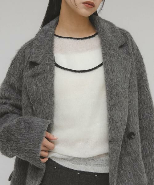 KBF / ケービーエフ ニット・セーター | バイカラーキャミレイヤードニット | 詳細10
