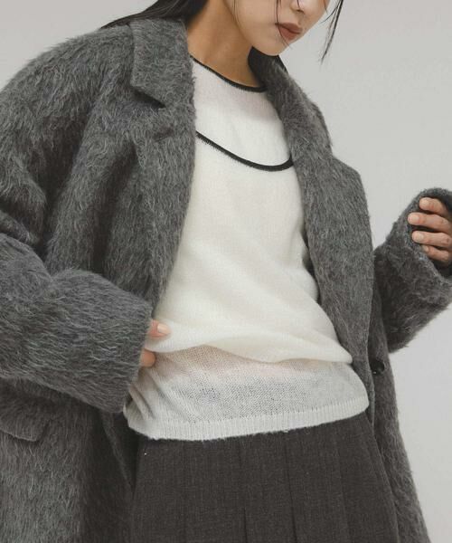 KBF / ケービーエフ ニット・セーター | バイカラーキャミレイヤードニット | 詳細11