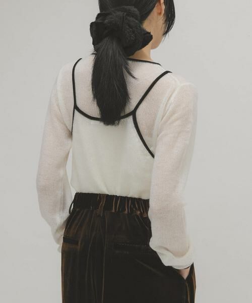 KBF / ケービーエフ ニット・セーター | バイカラーキャミレイヤードニット | 詳細14