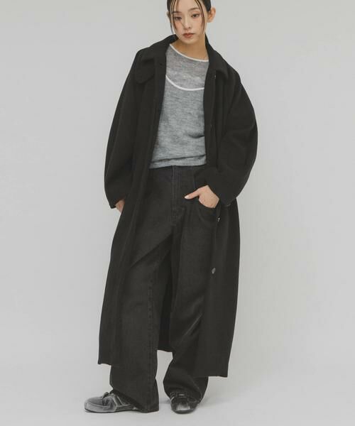 KBF / ケービーエフ ニット・セーター | バイカラーキャミレイヤードニット | 詳細18