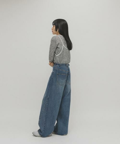 KBF / ケービーエフ ニット・セーター | バイカラーキャミレイヤードニット | 詳細23