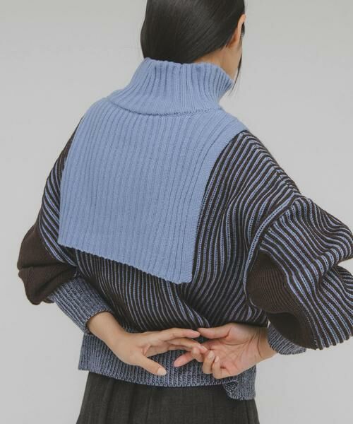 KBF / ケービーエフ ニット・セーター | レイヤードハーフZIPニット | 詳細11