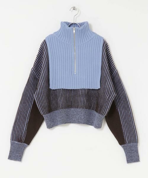 KBF / ケービーエフ ニット・セーター | レイヤードハーフZIPニット | 詳細17