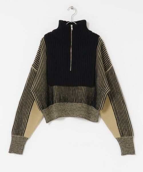 KBF / ケービーエフ ニット・セーター | レイヤードハーフZIPニット | 詳細25
