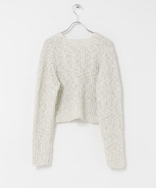 KBF / ケービーエフ ニット・セーター | スラブMIXショートカーディガン | 詳細29