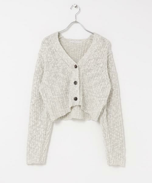 KBF / ケービーエフ ニット・セーター | スラブMIXショートカーディガン | 詳細26
