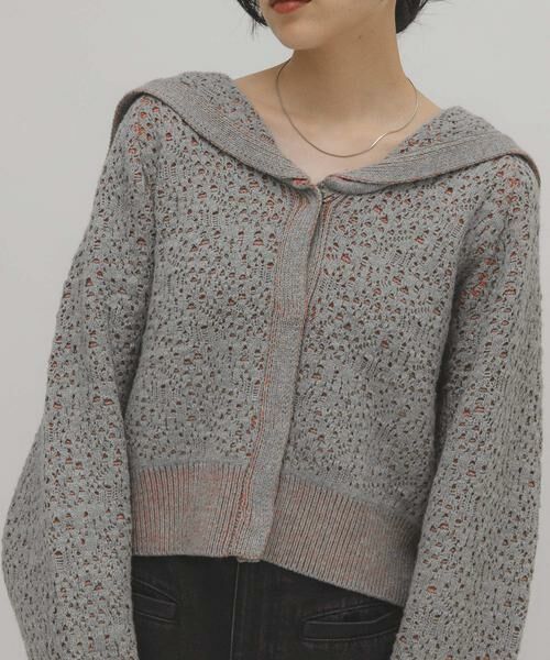 KBF / ケービーエフ ニット・セーター | JQセーラーカーディガン | 詳細13