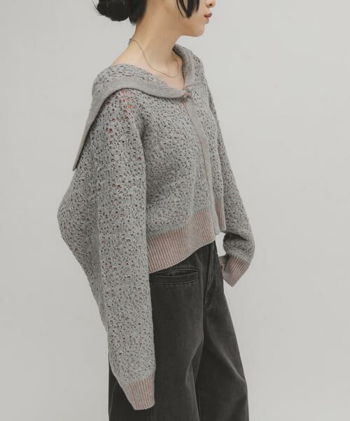 KBF / ケービーエフ ニット・セーター | JQセーラーカーディガン | 詳細16