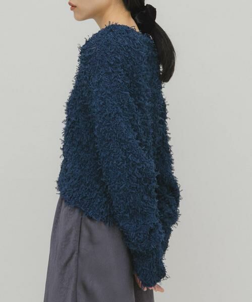 KBF / ケービーエフ ニット・セーター | チュールフリンジカーディガン | 詳細2