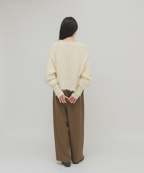 KBF / ケービーエフ ニット・セーター | チュールフリンジカーディガン | 詳細17