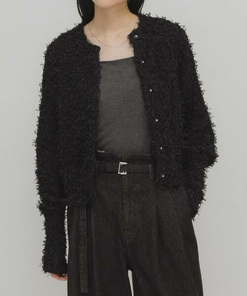 KBF / ケービーエフ ニット・セーター | チュールフリンジカーディガン | 詳細20