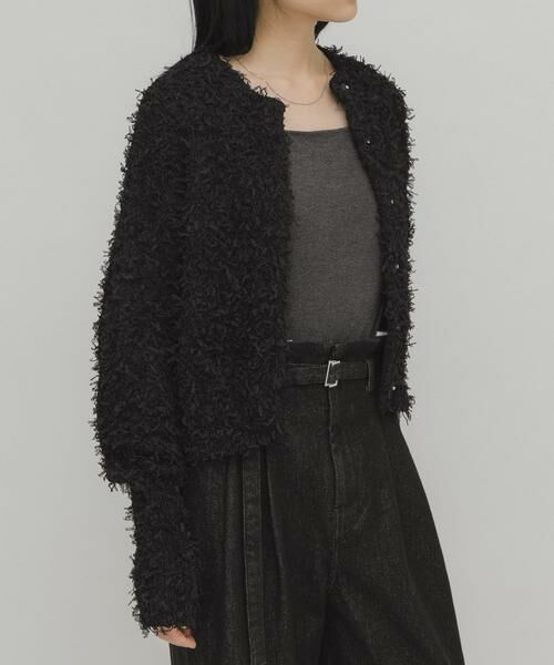 KBF / ケービーエフ ニット・セーター | チュールフリンジカーディガン | 詳細21