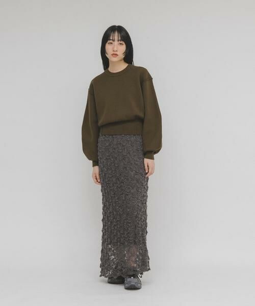 KBF / ケービーエフ ニット・セーター | スウェットライクニット | 詳細3