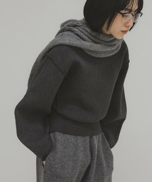 KBF / ケービーエフ ニット・セーター | スウェットライクニット | 詳細11