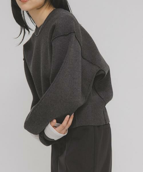 KBF / ケービーエフ ニット・セーター | スウェットライクニット | 詳細13