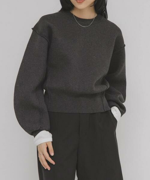 KBF / ケービーエフ ニット・セーター | スウェットライクニット | 詳細14